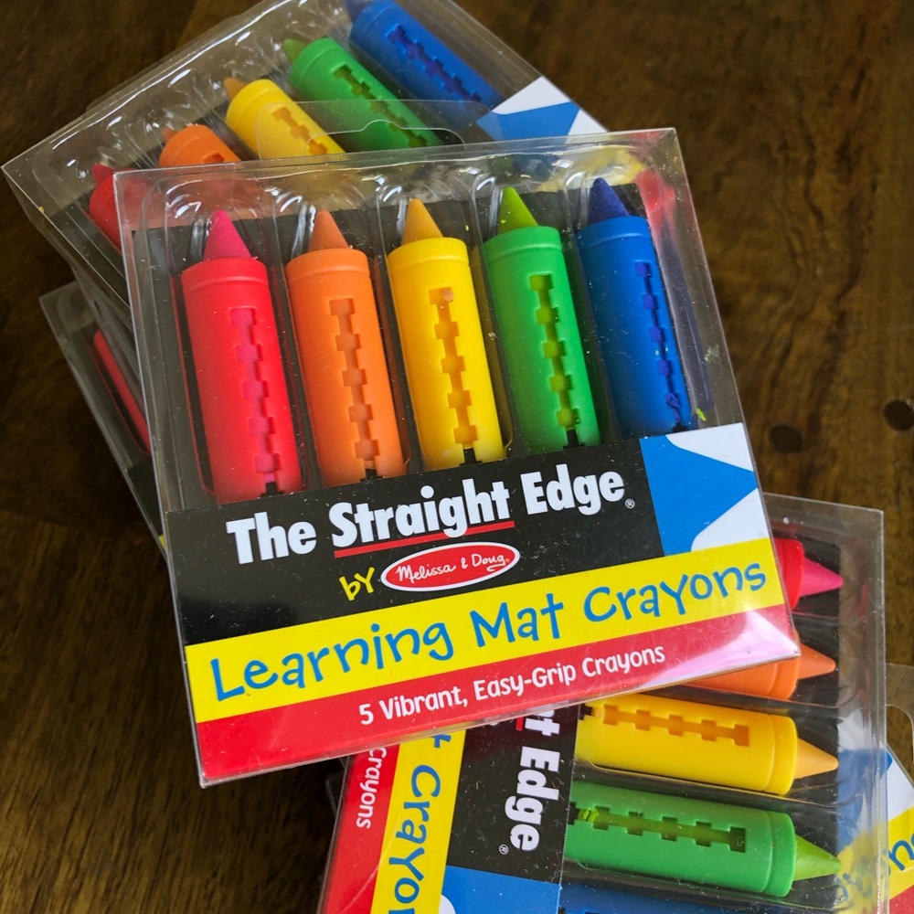Melissa and Doug Learning Mat Crayons